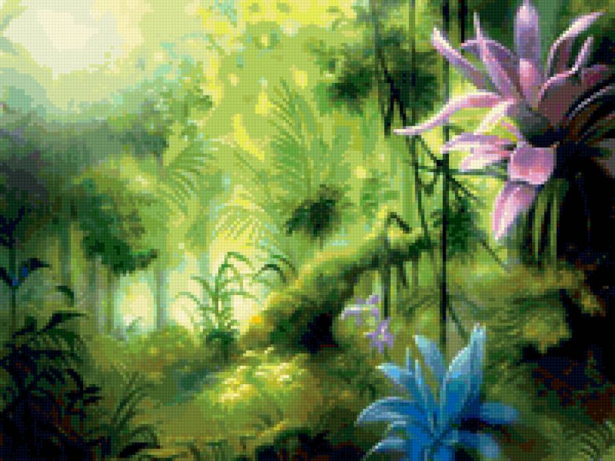 №238101 - фэнтези, природа, цветы - предпросмотр