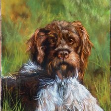 Схема вышивки «kis vadász kutya»