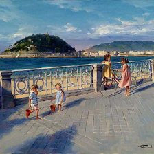 Схема вышивки «Набережная»