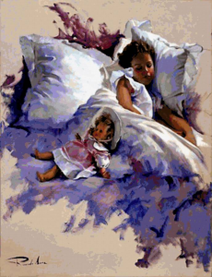 Сладкий сон - дети, кукла, девочка - предпросмотр