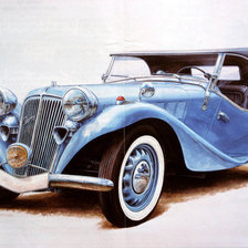 Схема вышивки «Ретро авто 5»