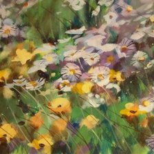 Схема вышивки «Полевое разноцветье»