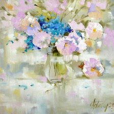 Хризантемы и верба