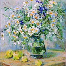 Схема вышивки «Ромашки»