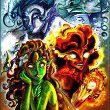 Схема вышивки «четыре стихии»