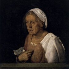 Схема вышивки «Джорджоне. Портрет старухи.»