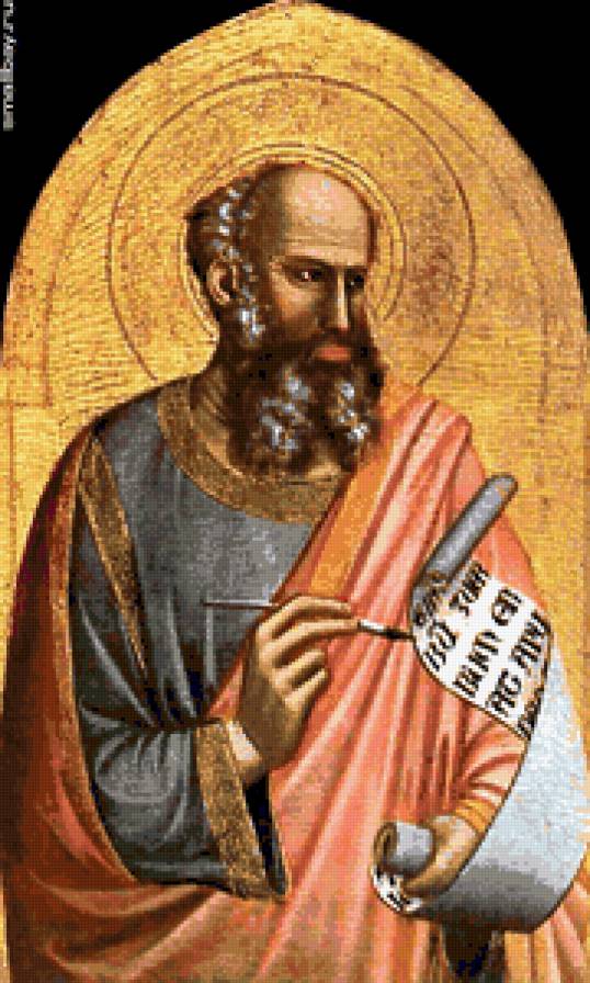 Джотто ди Бондоне.Иоанн Богослов. - люди, святые., портрет - предпросмотр