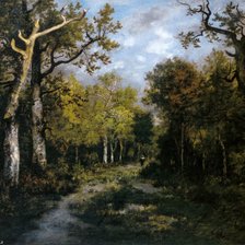 Схема вышивки «Диаз Нарсис Виржиль.Лес в Фонтенблоо.»