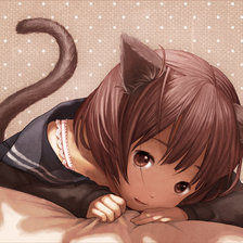 Схема вышивки «Девочка-няшечка»