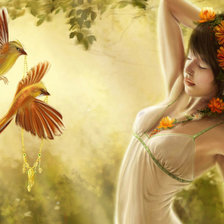 Схема вышивки «lányka»