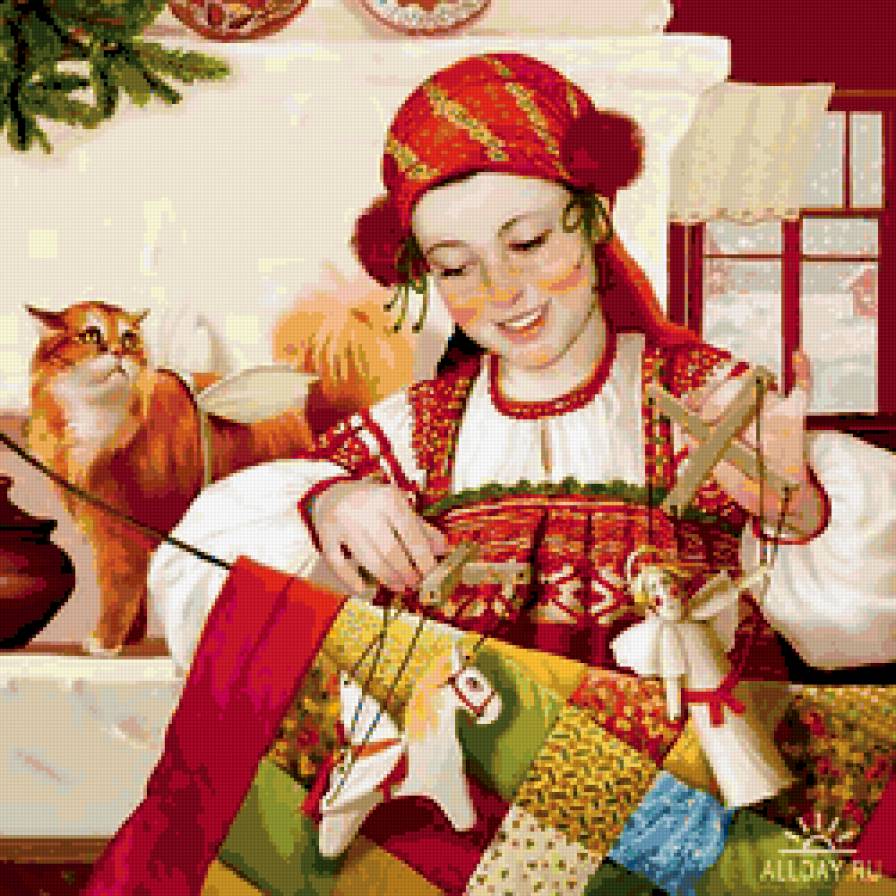 №238759 - картина, девушка - предпросмотр