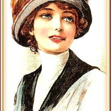 Схема вышивки «девушка»