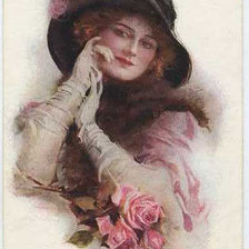 Схема вышивки «незнакомка»