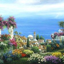 Схема вышивки «Пейзаж»