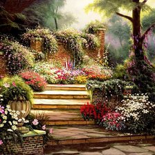 Схема вышивки «Пейзаж»