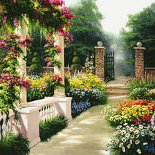 Схема вышивки «Пейзаж»