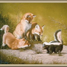 Схема вышивки «Вот так встреча!»