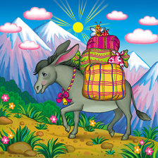 Схема вышивки «мультяшки»