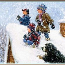 Схема вышивки «Зимние забавы»