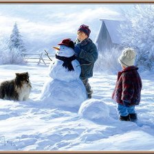 Схема вышивки «Зимние забавы»