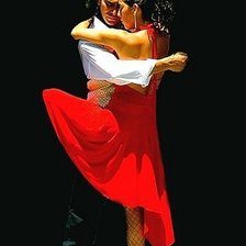 Схема вышивки «Танго в красном»