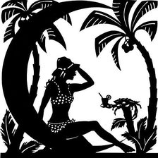 Схема вышивки «чёрно-белая»