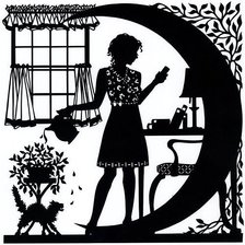 Схема вышивки «чёрно-белая»