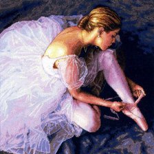 Схема вышивки «балерина»