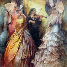 Схема вышивки «старый скрипач»