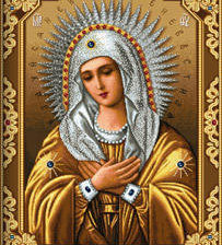 Схема вышивки «икона умиление2»