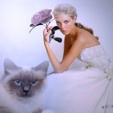 Схема вышивки «ЖЕНЩИНА - ЗАГАДКА»