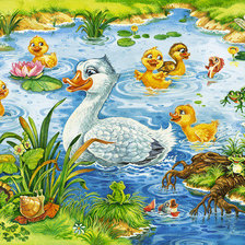 Схема вышивки «уточка»