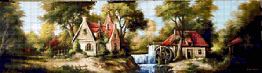 Голландский пейзаж 17-го века - голландия, природа, пейзаж - предпросмотр