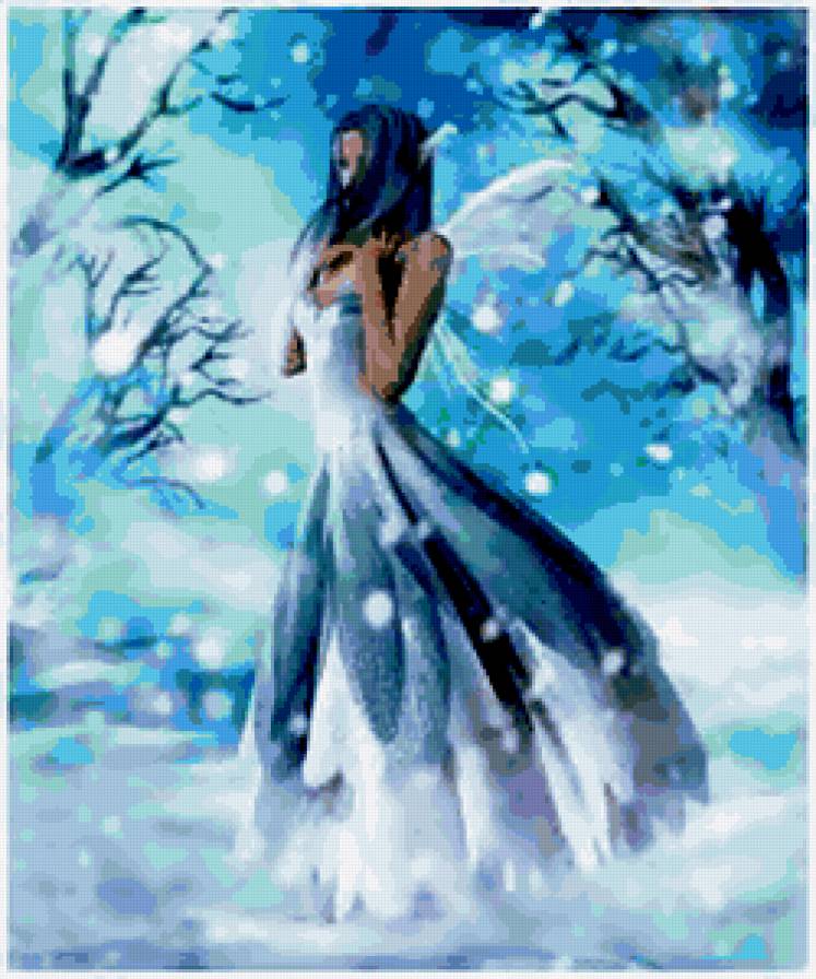 Зима. - зима, девушка, фентези. - предпросмотр