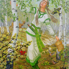 Схема вышивки «девушка»