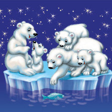 Схема вышивки «мишки»