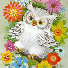 Схема вышивки «совушка»