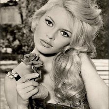 Схема вышивки «Бриджит Бардо»