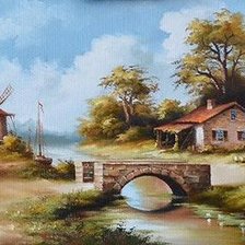 Схема вышивки «Голландские пейзажи 17-го века.»