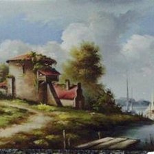 Схема вышивки «Голландские пейзажи 17-го века.»