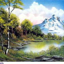 Схема вышивки «Гора.»