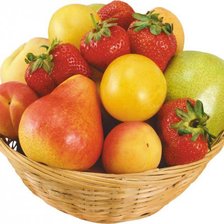 Схема вышивки «Корзина с фруктами.»