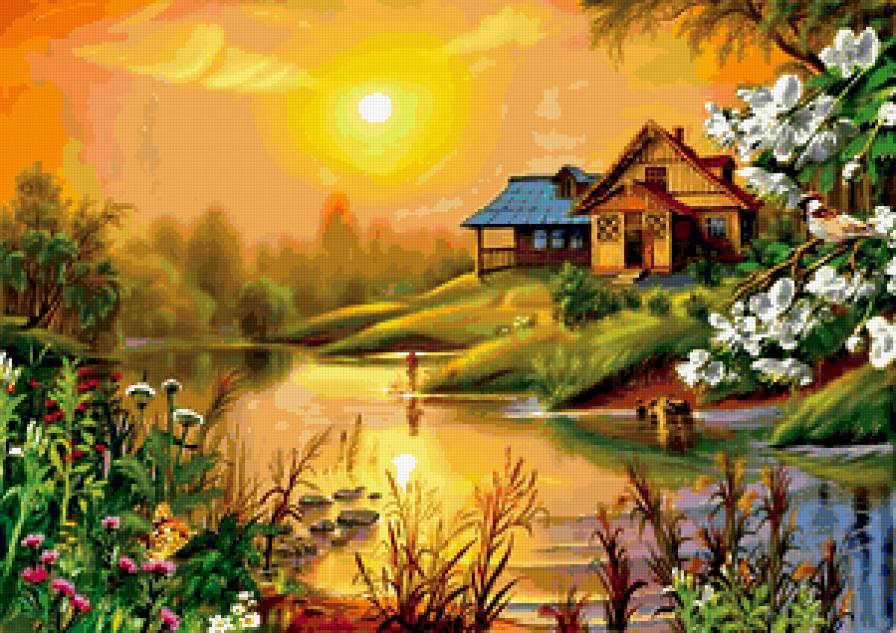 Сказочные пейзажи художника Виктора Захаровича Цыганова - предпросмотр