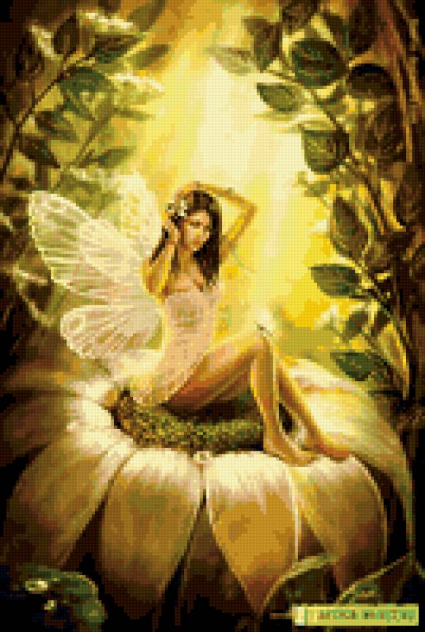 эльф - цветок, эльф, ангел - предпросмотр