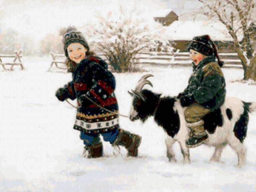 Зимняя сказка - дети - предпросмотр