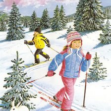 Схема вышивки «Зимняя сказка»