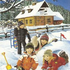 Схема вышивки «Зимняя сказка»