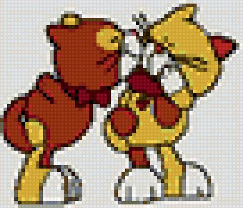 Влюбленные коты - животные, коты, любовь - предпросмотр