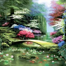 Схема вышивки «Пейзаж»