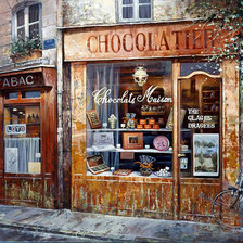 Схема вышивки «Магазинчик шоколада»